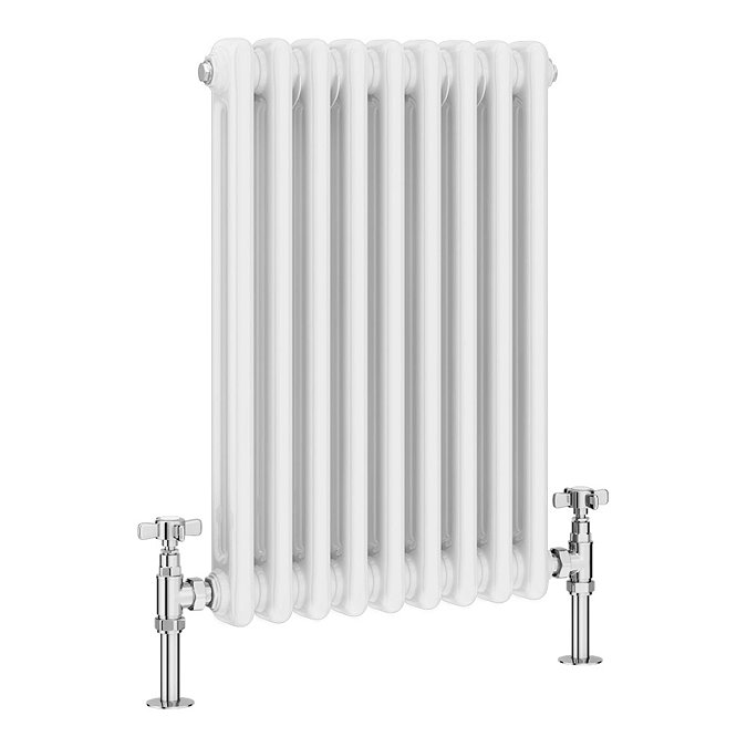Keswick 615 x 425mm Vertical Radiator White 2 Column (9 Sections)  Feature Large Image