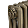 Keswick 600 x 425mm Cast Iron Style Traditional 3 Column Antique Brass Radiator