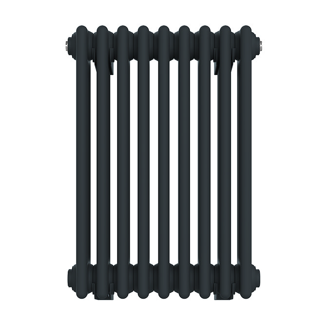 Keswick 600 x 425mm Cast Iron Style Traditional 4 Column Anthracite Radiator
