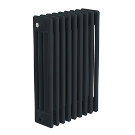 Keswick 600 x 425mm Cast Iron Style Traditional 4 Column Anthracite Radiator