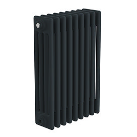 Keswick 600 x 425mm Cast Iron Style Traditional 4 Column Anthracite Radiator
