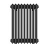 Keswick 600 x 425mm Cast Iron Style Traditional 4 Column Matt Black Radiator
