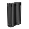 Keswick 600 x 425mm Cast Iron Style Traditional 4 Column Matt Black Radiator