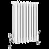Keswick 600 x 425mm Cast Iron Style Traditional 4 Column White Radiator