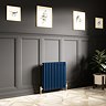 Keswick 600 x 605mm Cast Iron Style Traditional 3 Column Regal Blue Radiator