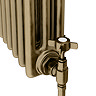 Keswick 600 x 650mm Cast Iron Style Traditional 3 Column Antique Brass Radiator