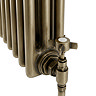 Keswick 600 x 650mm Cast Iron Style Traditional 3 Column Antique Brass Radiator