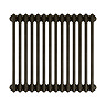 Keswick 600 x 650mm Cast Iron Style Traditional 3 Column Antique Mottled Gold Radiator