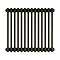 Keswick 600 x 650mm Cast Iron Style Traditional 3 Column Antique Mottled Gold Radiator