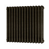 Keswick 600 x 650mm Cast Iron Style Traditional 3 Column Antique Mottled Gold Radiator