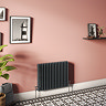 Keswick 600 x 785mm Cast Iron Style Traditional 3 Column Anthracite Radiator