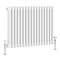 Keswick 600 x 785mm Cast Iron Style Traditional 3 Column White Radiator
