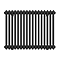 Keswick 600 x 785mm Horizontal Radiator Matt Black 2 Column