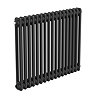 Keswick 600 x 785mm Horizontal Radiator Matt Black 2 Column