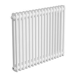 Keswick 600 x 785mm Horizontal Radiator White 2 Column