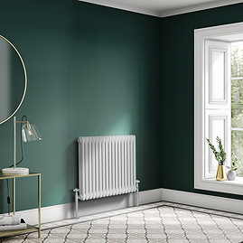 Keswick 600 x 785mm Horizontal Radiator White 2 Column