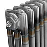 Keswick 600 x 785mm Raw Metal (Lacquered) 3 Column Radiator
