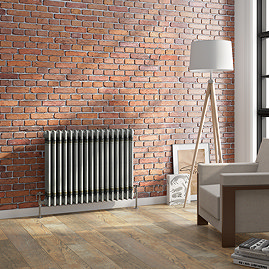 Keswick 600 x 785mm Raw Metal (Lacquered) 3 Column Radiator