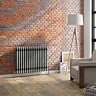 Keswick 600 x 785mm Raw Metal (Lacquered) 3 Column Radiator