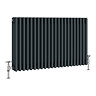 Keswick 600 x 1010mm Cast Iron Style Traditional 4 Column Anthracite Radiator