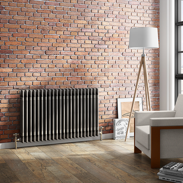 Keswick 600 x 999mm Raw Metal (Lacquered) 3 Column Radiator Victorian