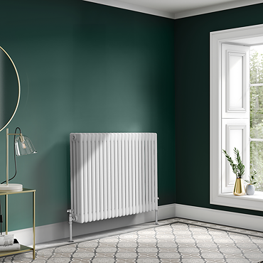 Keswick 750 x 1010mm Horizontal Radiator White 4 Column