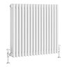 Keswick 750 x 785mm Horizontal Radiator White 4 Column