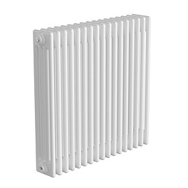 Keswick 750 x 785mm Cast Iron Style Traditional 4 Column White Radiator