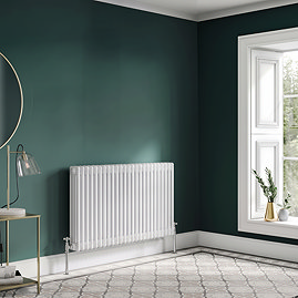 Keswick 750 x 785mm Horizontal Radiator White 4 Column