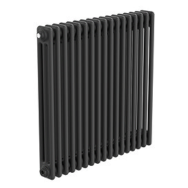 Keswick 750 x 785mm Horizontal Radiator Matt Black 3 Column