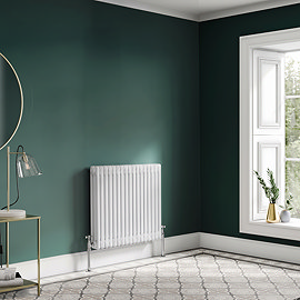Keswick 750 x 785mm Horizontal Radiator White 3 Column Lifestyle