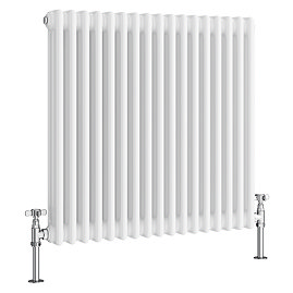 Keswick 750 x 785mm Horizontal Radiator White 3 Column