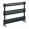 Keswick 800 x 612 Cast Iron Style Traditional Anthracite Towel Rail