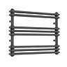 Keswick 800 x 612 Cast Iron Style Traditional Anthracite Towel Rail