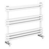 Keswick 800 x 612 Cast Iron Style Traditional White Towel Rail