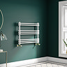Keswick 800 x 612 Cast Iron Style Traditional White Towel Rail