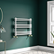 Keswick 800 x 612 Cast Iron Style Traditional White Towel Rail