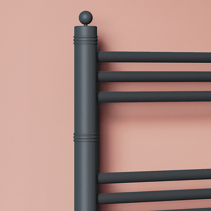 Keswick Anthracite Traditional 500 x 800mm Heated Towel Rail