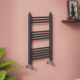 Keswick Anthracite Traditional 500 x 800mm Heated Towel Rail