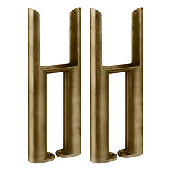 Keswick Antique Brass 3 Column Radiator Feet