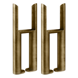 Keswick Antique Brass 3 Column Radiator Feet