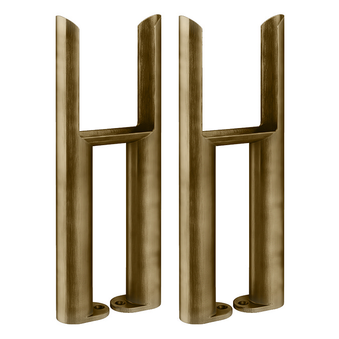 Keswick Antique Brass 3 Column Radiator Feet