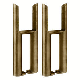 Keswick 3 Column Support Feet (Pair) Antique Brass