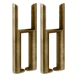 Keswick 3 Column Support Feet (Pair) Antique Brass