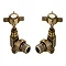 Chatsworth Antique Brass Angled Traditional Radiator Valves  Feature Large Image