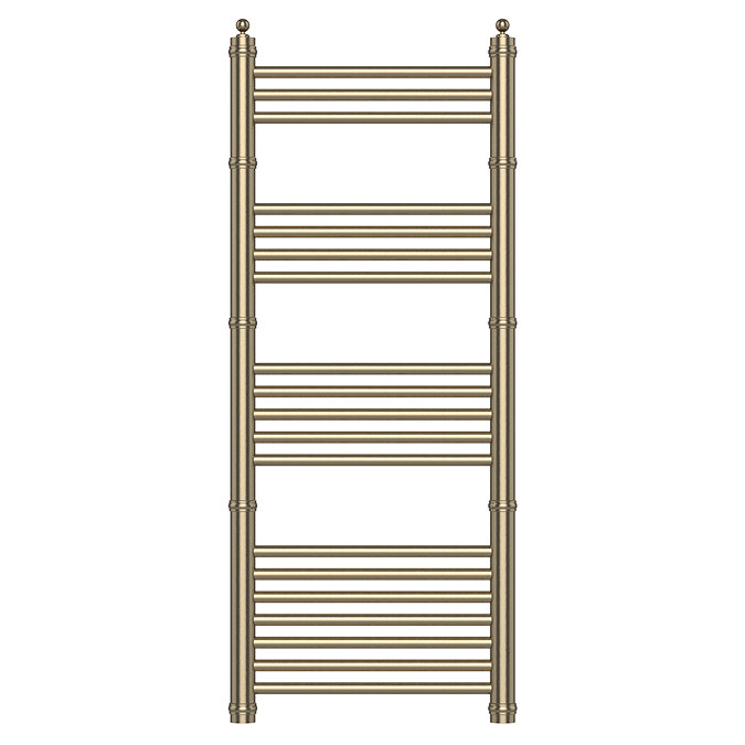 Keswick Antique Brass Traditional 500 x 1200mm Heated Towel Rail