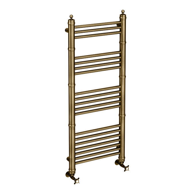 Keswick Antique Brass Traditional 500 x 1200mm Heated Towel Rail