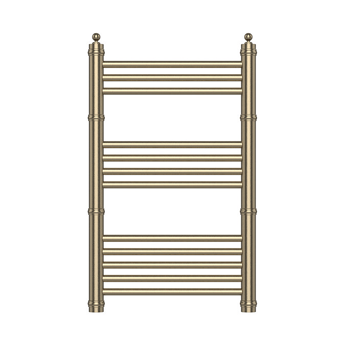 Keswick Antique Brass Traditional 500 x 800mm Heated Towel Rail