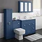 Keswick Blue 1015mm Sink Vanity Unit, Tall Boy + Toilet Package Large Image