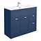 Keswick Blue 1015mm Sink Vanity Unit + Toilet Package  Profile Large Image